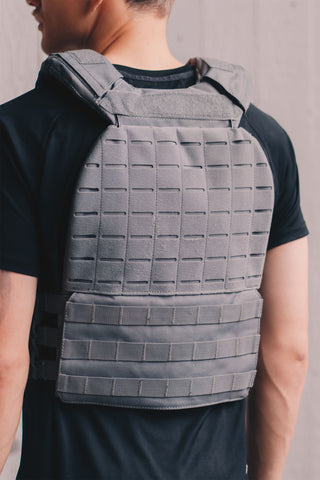 Burbees Bumble Vest harmaa – takanäkymä