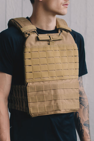 Burbees Bumble Vest painoliivi, hiekka – etukuva