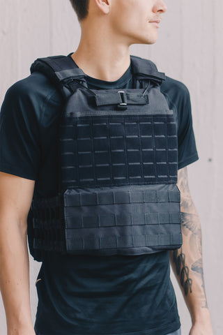 Burbees Bumble Vest painoliivi, musta – etukuva