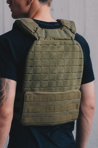 Burbees Bumble Vest vihreä – takanäkymä