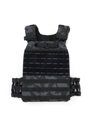 Bumble Vest -painoliivi, musta maasto – ergonominen, tasapainoinen painonjako