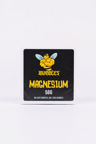 Burbees palamagnesium 56 g, valkoinen magnesiumpala edestä kuvattuna