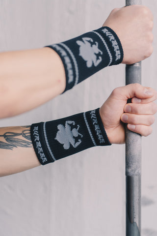 Burbees-logo – rannehikinauha musta-harmaa